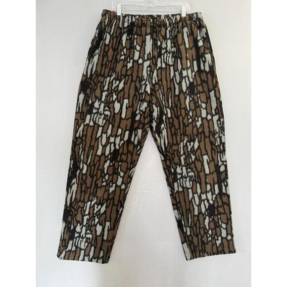 Vintage Cabela’s Fleece Trebark Camo Hunting Sweatpants Mens 2XL Outdoors Hunter - Picture 1 of 10